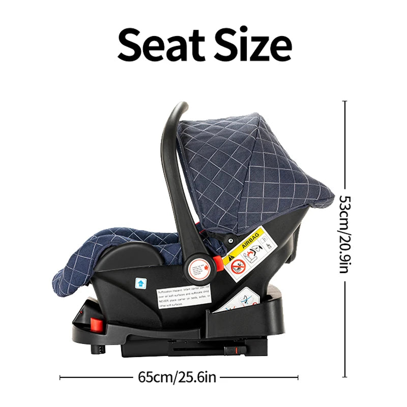 3-in-1 Baby Stroller That Can Sit Or Lie Down With ISOfix Interface Baser Multi-Purpose Luxury Newborn Travel Baby Stroller