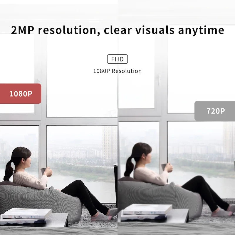 2PC Ease Life APP 1080P Indoor Security Pet Camera