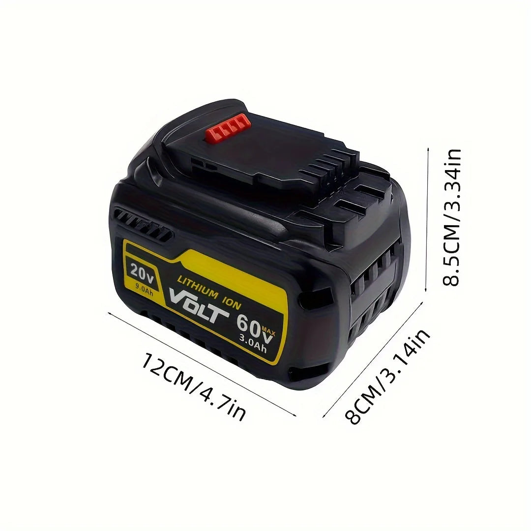 DCB609 60V 20V Replacement For DEWALT Battery 12.0AH Compatible With DEWALT 20V 60V Power Tools