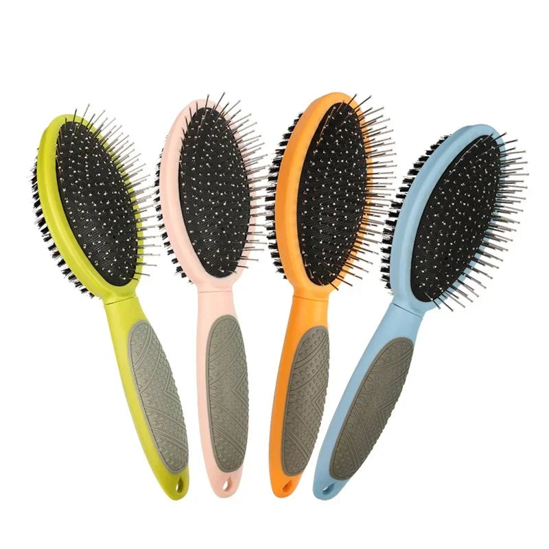 Pet Brush 2 In 1 Massage Comb Dog for Shedding Grooming