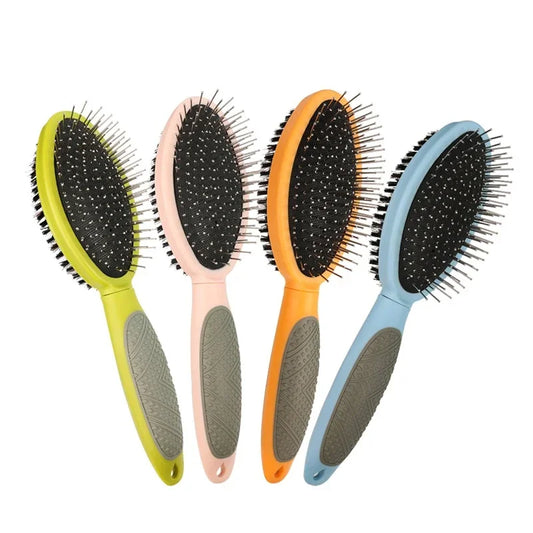 Pet Brush 2 In 1 Massage Comb Dog for Shedding Grooming
