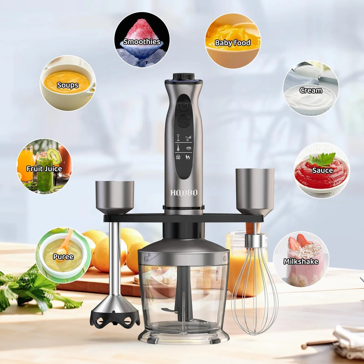 1000 Watt Powerful Handheld Immersion Blender For Sauces