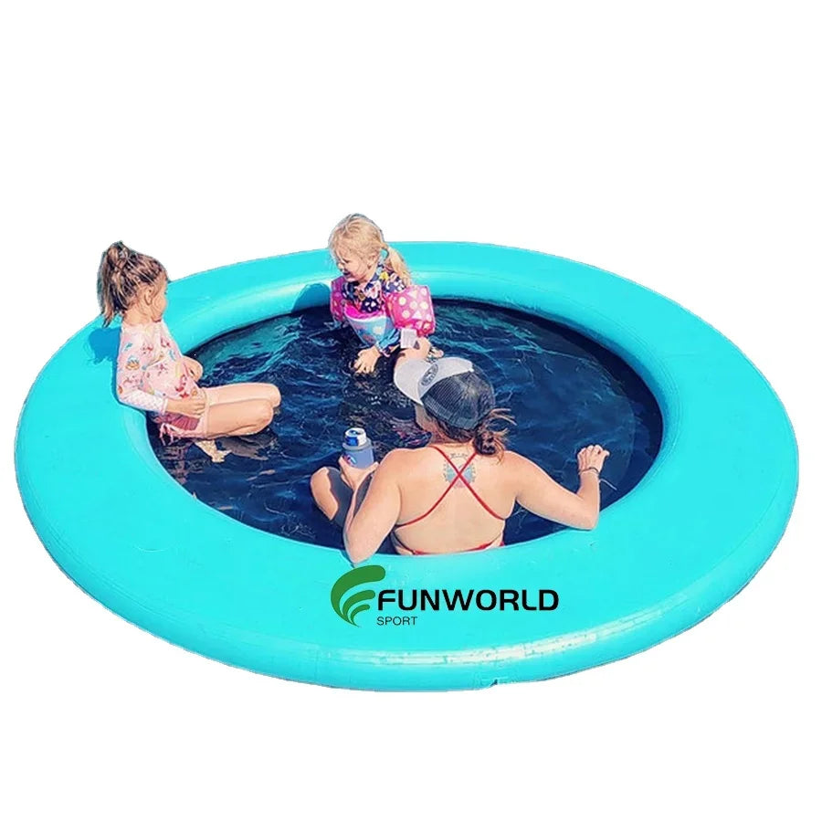 Funworldsport PVC Round Pool Inflatable Kids Summer Hammock