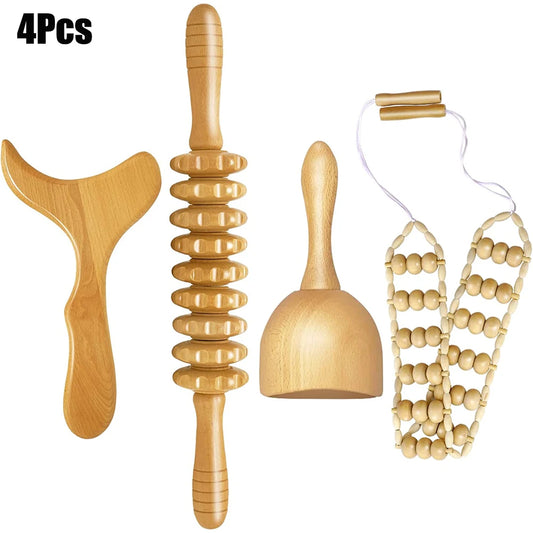 Wood Therapy Massage Tools Lymphatic Drainage Massager Body Sculpting Tools