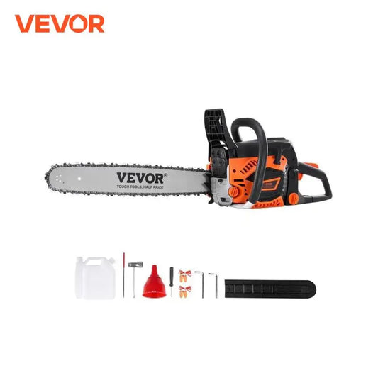VEVOR Gas Chainsaw 58CC 20 Inch 3.22HP Handheld Cordless Petrol Chainsaw for Tree Wood Branch Farm Garden Ranch and Forest Cutting