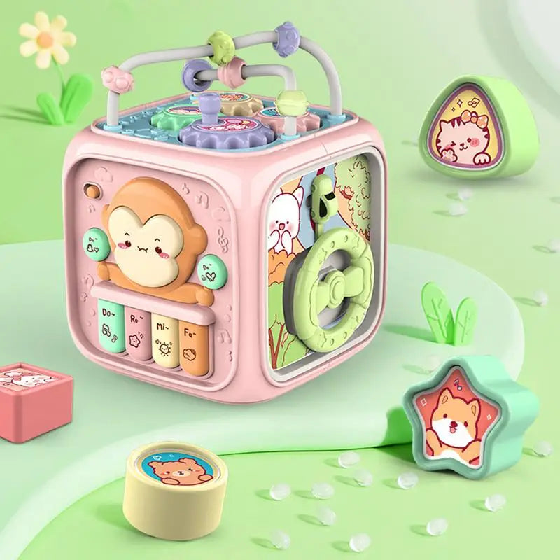 6 In 1 Toddler Educational Shape Sorter Musical Toy