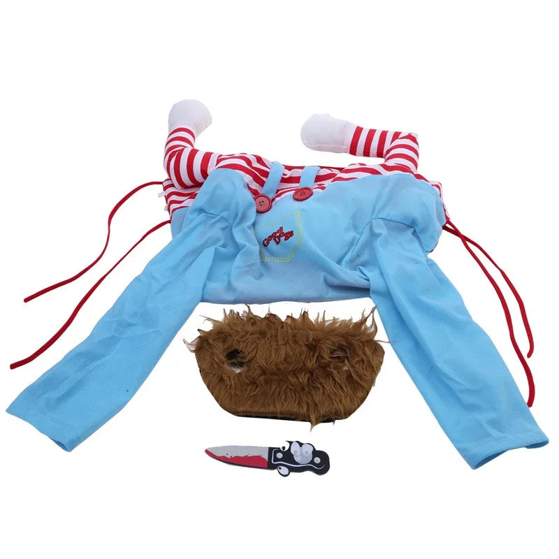Funny Dog Horror Movie Sweatshirt Set Cosplay Chucky Outfit