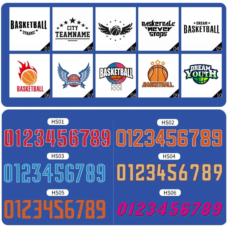 Men's Plus Size Quick Dry Basketball Jersey Set Uniform For Training YW S011