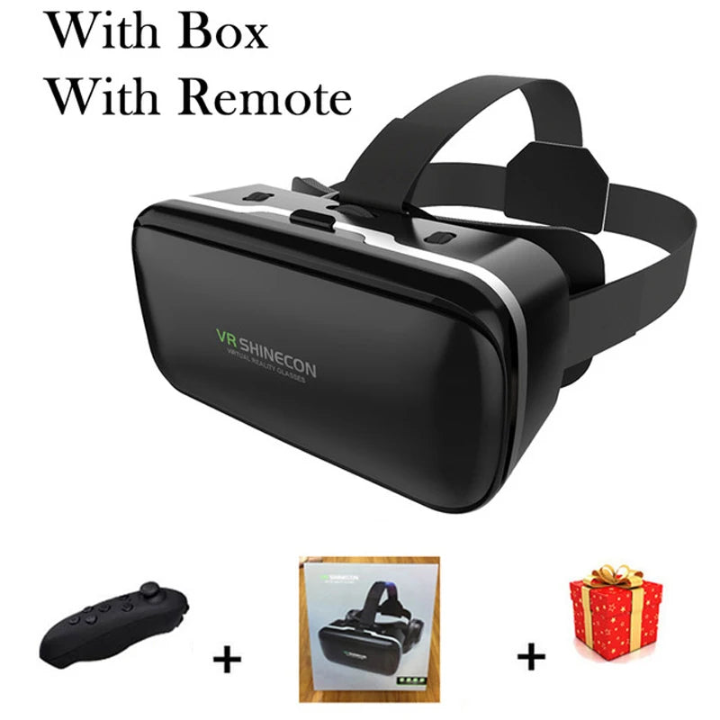 VR Shinecon 10.0 Virtual Reality Glasses for Smartphones 3D Headset Goggles Gaming Binoculars