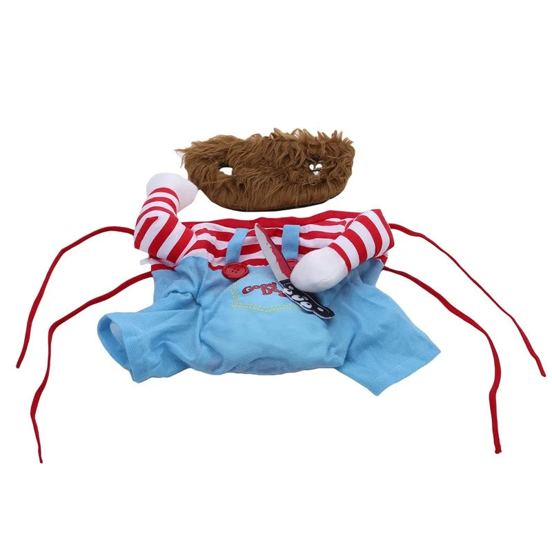 Funny Dog Horror Movie Sweatshirt Set Cosplay Chucky Outfit