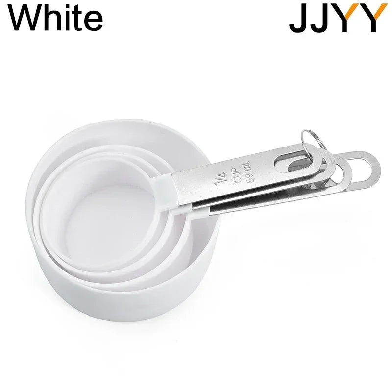 4PCS/Set Multi-Purpose Measuring Cups Stainless Steel Spoons