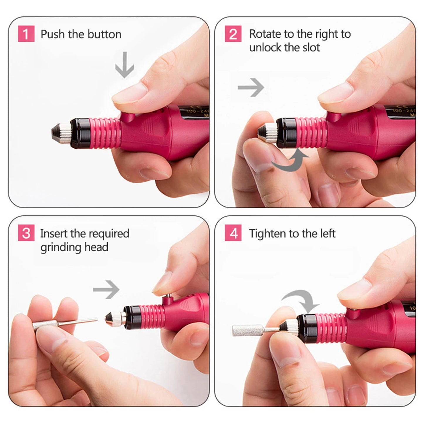 LULAA Strong Function Nail Drill Machine Set Electric Sander