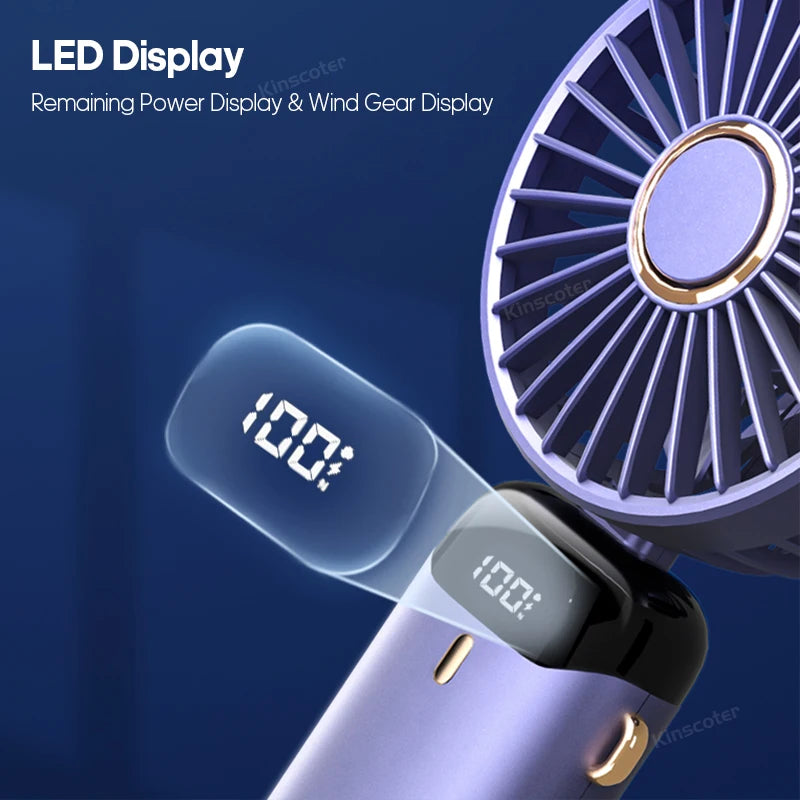 USB Handheld Mini Fan Foldable Portable Neck Hanging Fans