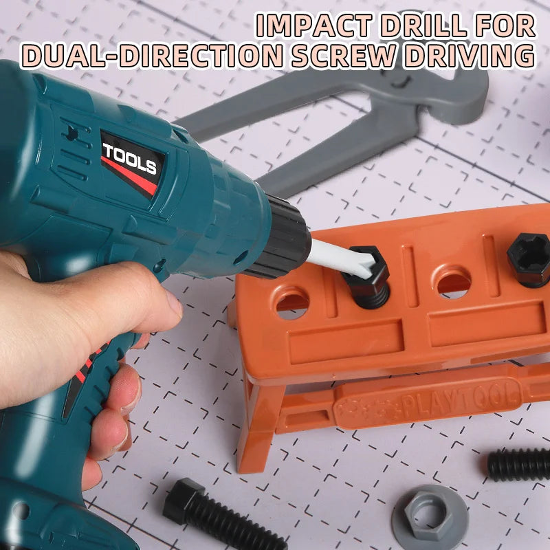 Stem Construction Repair Toolbox Toy Set With Disassembling Screwdrivers