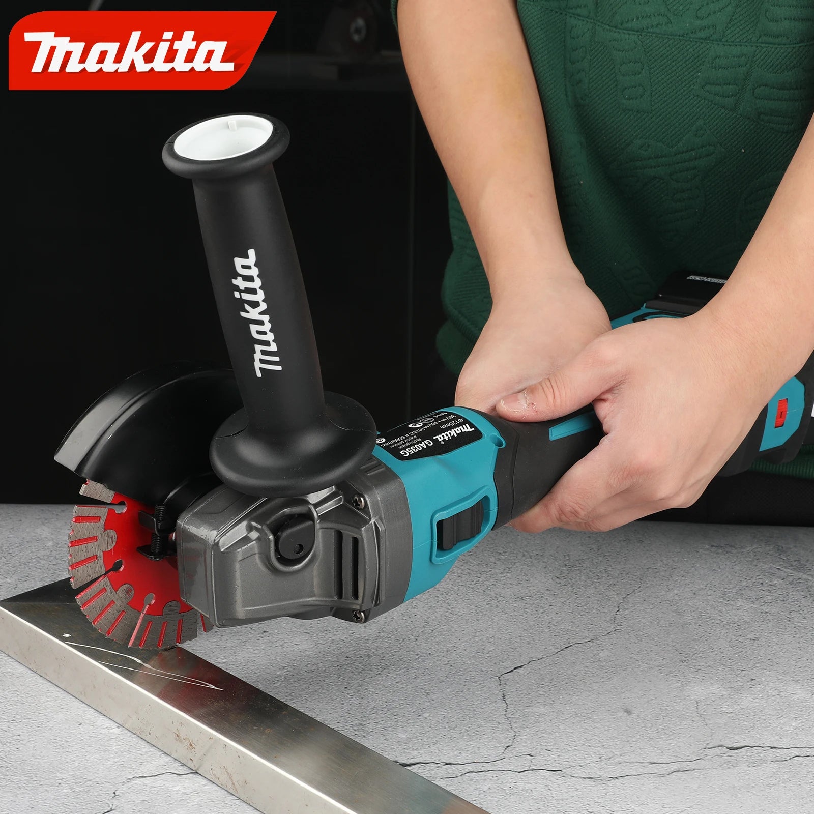Makita GA035G Brushless Cordless Angle Grinder High Power Battery Not Included