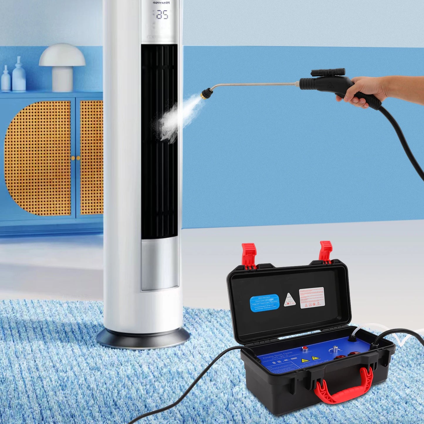 3000W Steam Cleaner High Temp & Pressure Handheld Machine