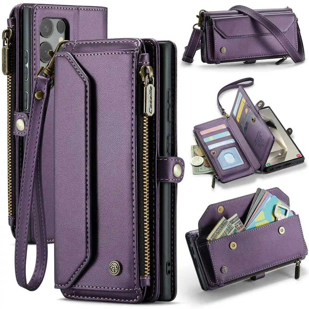 Samsung Galaxy Crossbody Wallet Case With Card Holder S24 S23 Ultra S22 S21 S20