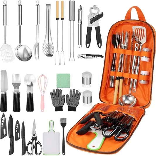 Camping Cooking Utensils Set - 33Pcs/45Pcs Gear for Cooking