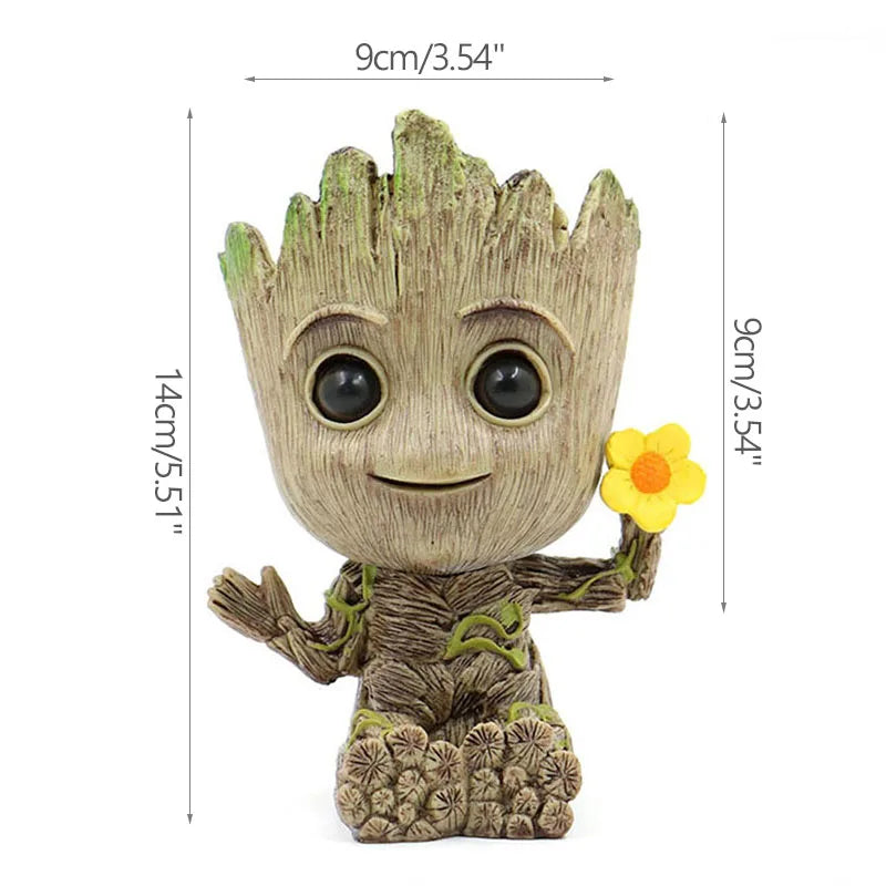 MINISO Groot Flower Pot Ornament Modern Art Vase For Living Room Decor