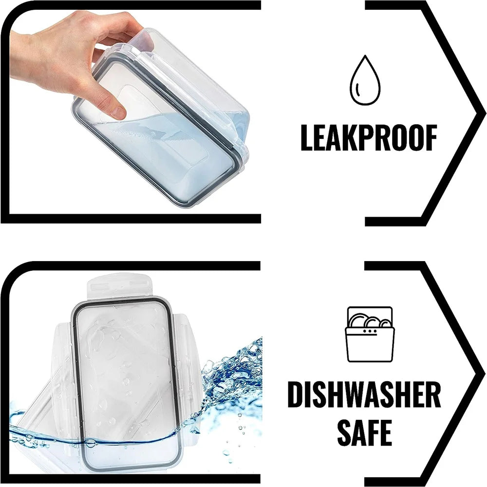 BPA Free Reusable Storage Containers 840ml Microwave Safe Freezer Dishwasher