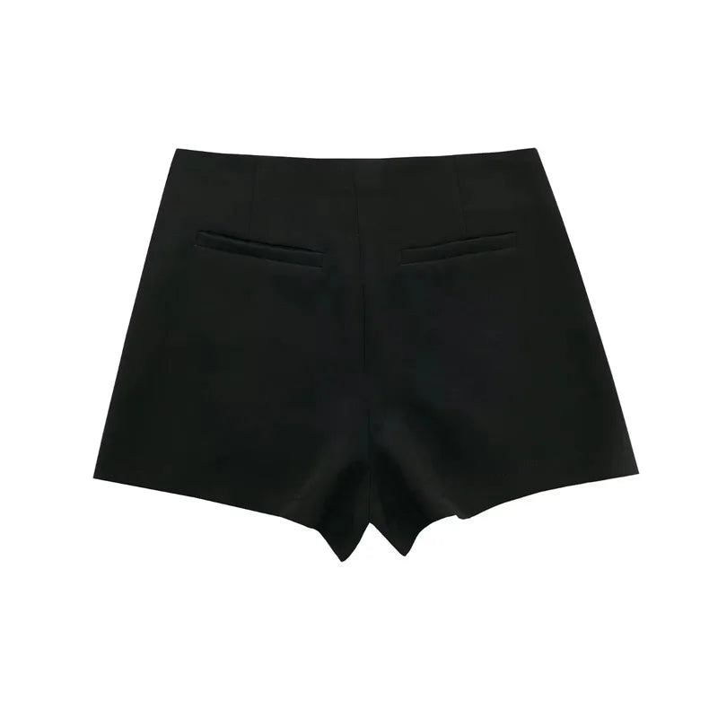 Mujer 2025 Asymmetric Skort For Women High Waist Pink Black