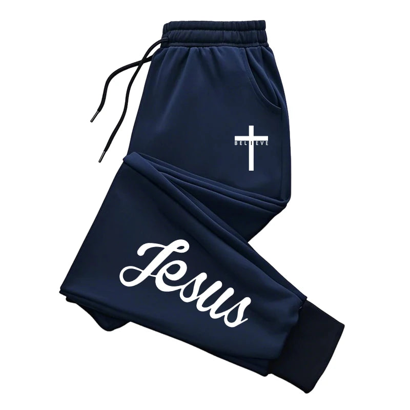 Jesus Christ Hoodies And Sweatpants Mens Set Autumn Winter Casual Tracksuit