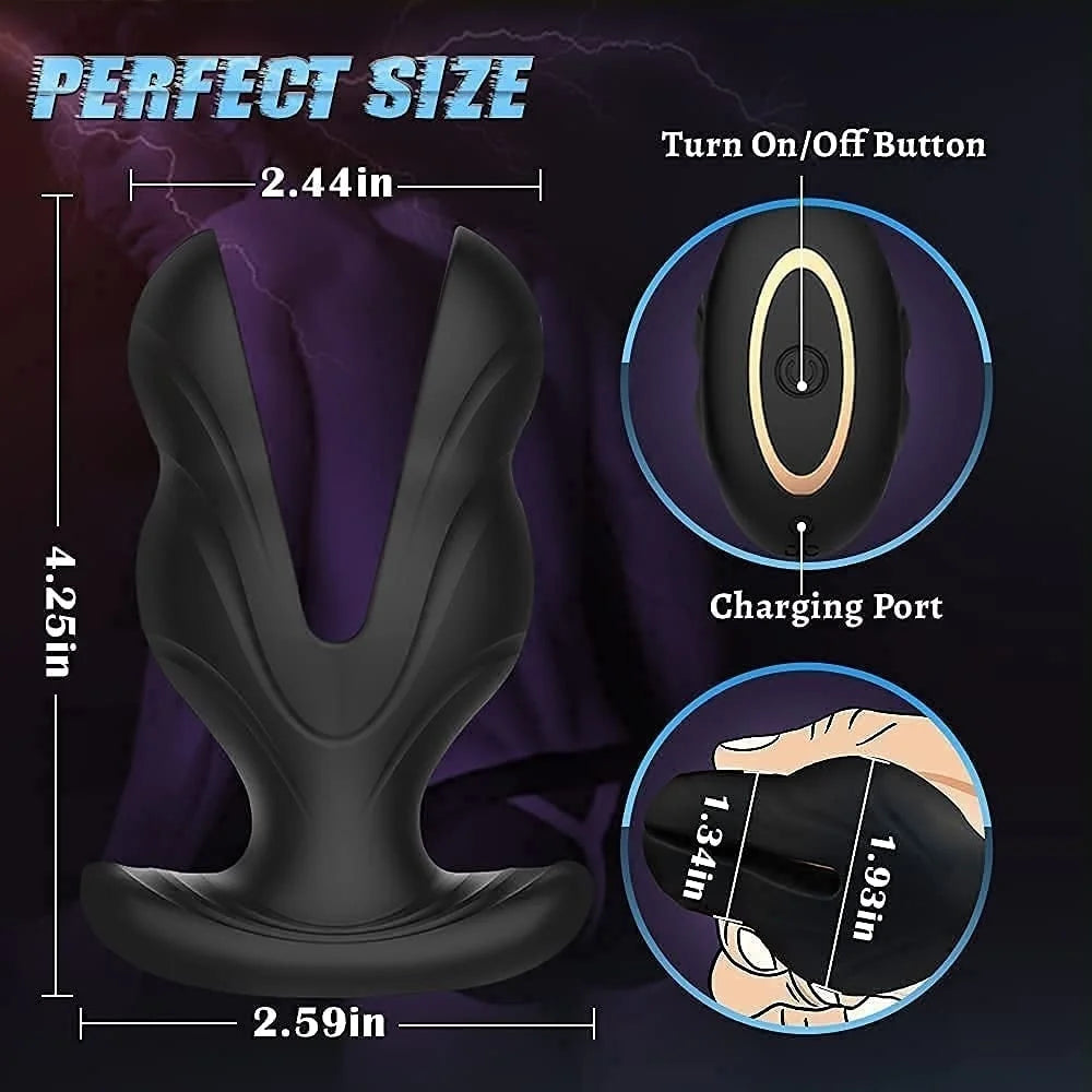 Wireless Remote Anal Vibrator Prostate Massager Butt Plug