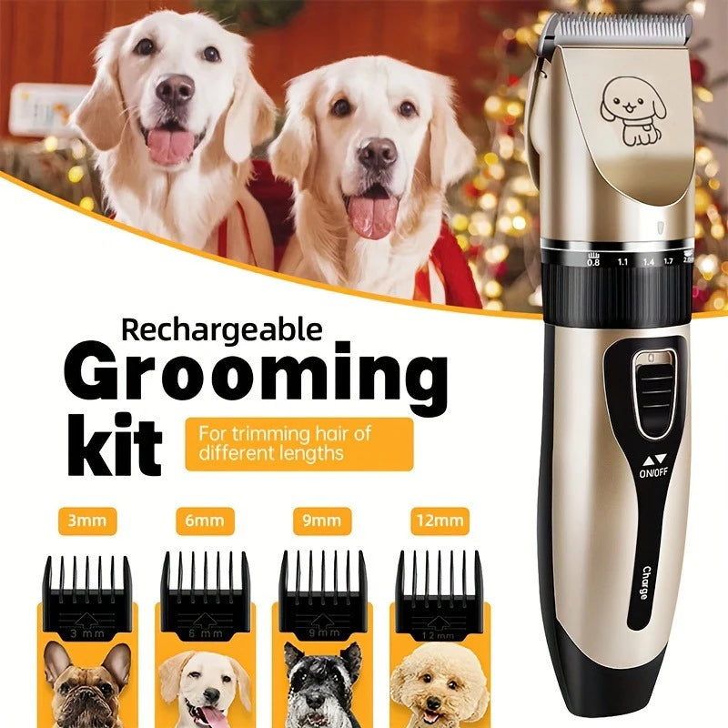 Pet Hair Trimmer Kit Electric Precision Clippers for Dogs and Cats