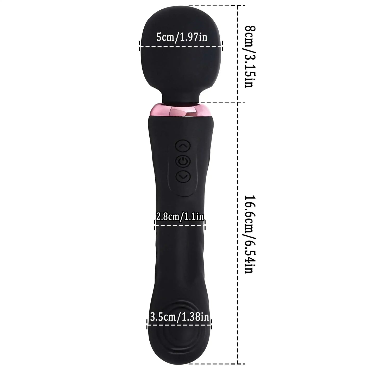 Double Ended Vibrator G Spot Wand Stimulator 10 Modes