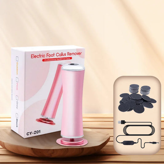 Electric Foot Callus Remover Electric Pedicure Machine Adjustable Speed with 60 Pieces Sandpaper