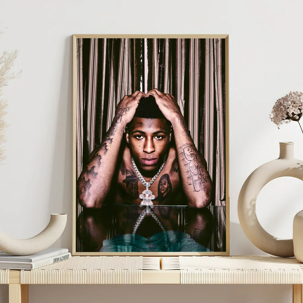 NBA Youngboy Poster Self Adhesive Wall Sticker Home Decor