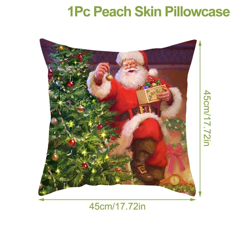Christmas Cushion Cover For Home Decor 2025 2026 Pillowcase