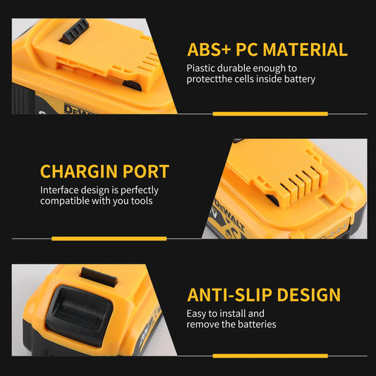 Dewalt DCB206 20V 6.0Ah Rechargeable Lithium Battery for All Dewalt 20V Power Tools
