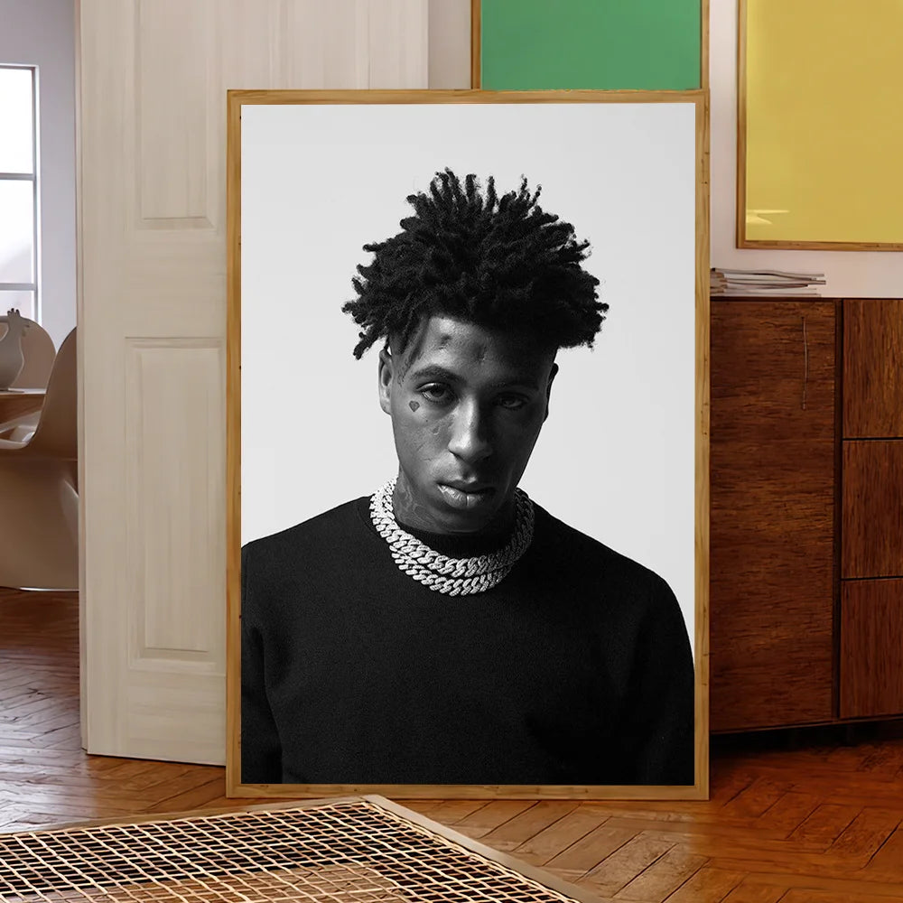 NBA Youngboy Poster Self Adhesive Wall Sticker Home Decor