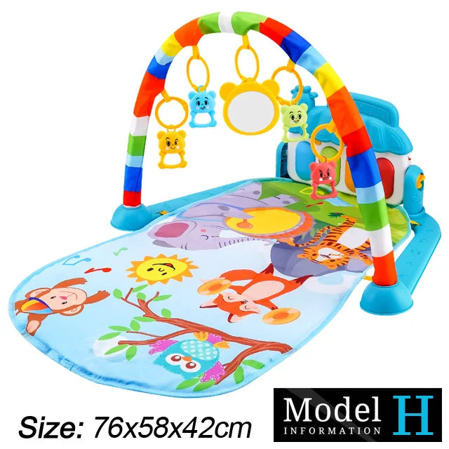 Baby Fitness Stand Music Play Gym Activity Toys Newborn