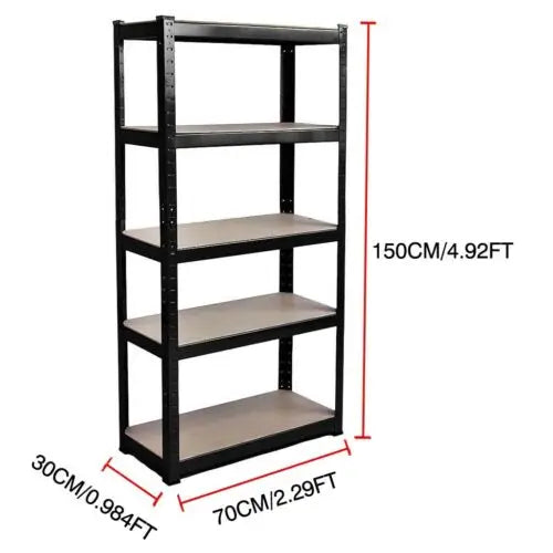 DayPlus Shelf 5 Tier Garage Shelving Heavy Duty Adjustable Storage