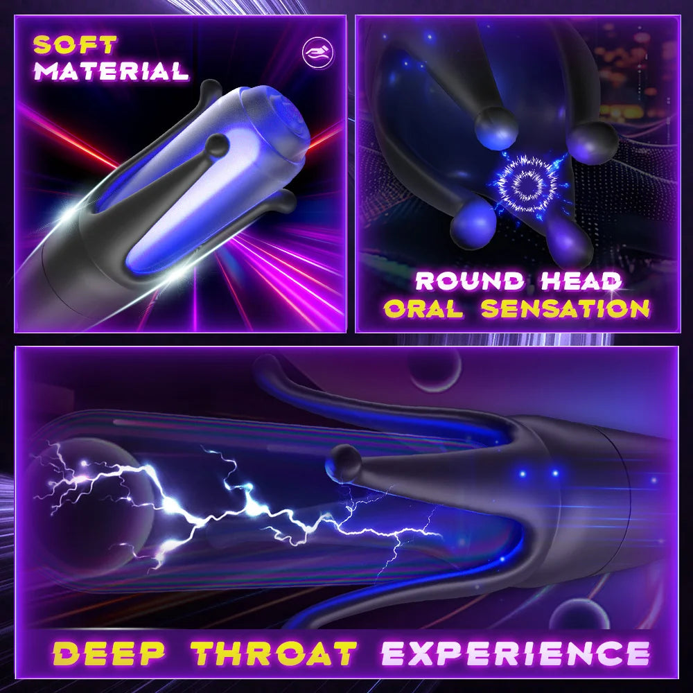 Four Claw Silicone Penis Masturbator Glans Stimulator